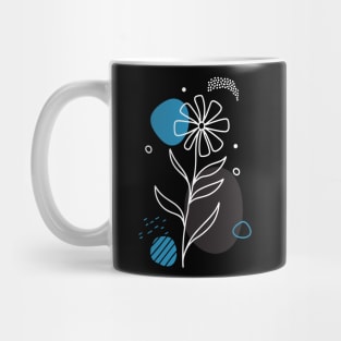 Floral Boho Style (Inverted Colors) Mug